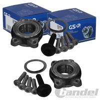 2X GSP RADLAGER-SATZ Vorne Beidseitig Hinten Passend FÜR Audi A4 A6 A8 Seat