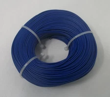 22 AWG tinned copper stranded hook up wire, 100 feet Blue UL1007, Project Wire