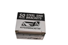 50 Piece Steel Sink Brackets STGSKBRACKET50 Mounting Accessory Kit Support