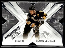 2022-23 SPx Radiance FX Jersey Number Mario Lemieux 066/549 #RFX-3