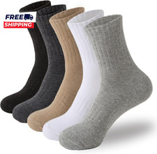 5 Pairs Wool Hiking Socks for Women Warm Winter Thermal  Size 5-10