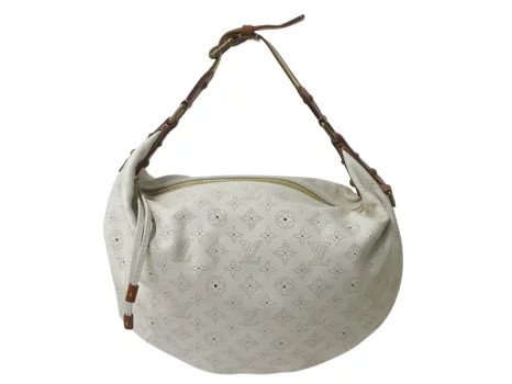 Louis Vuitton Mahina GM brown leather White Bag Bron Onata Louis Vuitton Mahina GM brown leather White Bag Bron Onata