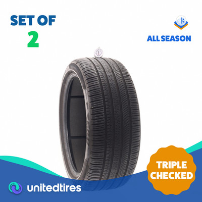 Set of (2) Used 255/40R20 Pirelli P Zero PNCS AO 101H - 7/32