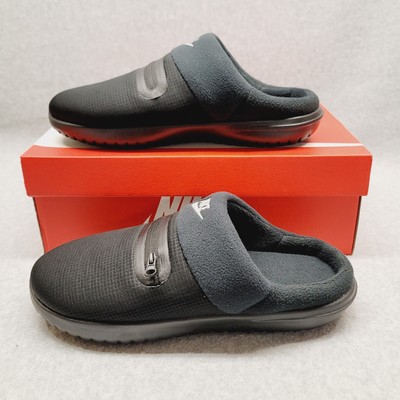 Nike Burrow Slippers Slip On Shoes Black Silver Men's Sizes 8/13 FZ7942 001