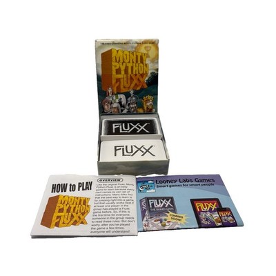 Monty Python Fluxx Card Game Looney Labs 100% Complete Pre-Owned Holy Grail