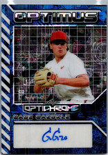 2025 Leaf Gabe Gaeckle Optichrome Baseball Blue Auto /3