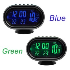 4 In 1 Digital 12v24v Multi-function Car Temperature Clock Car Night Light Clock