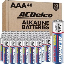 ACDelco 48-Count AAA Batteries Maximum Power Super Alkaline Battery 10-Year S...