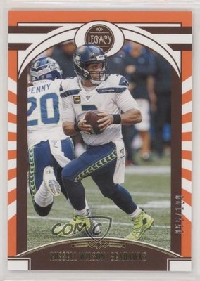 2020 Panini Legacy Orange 55/199 Russell Wilson #89 db5