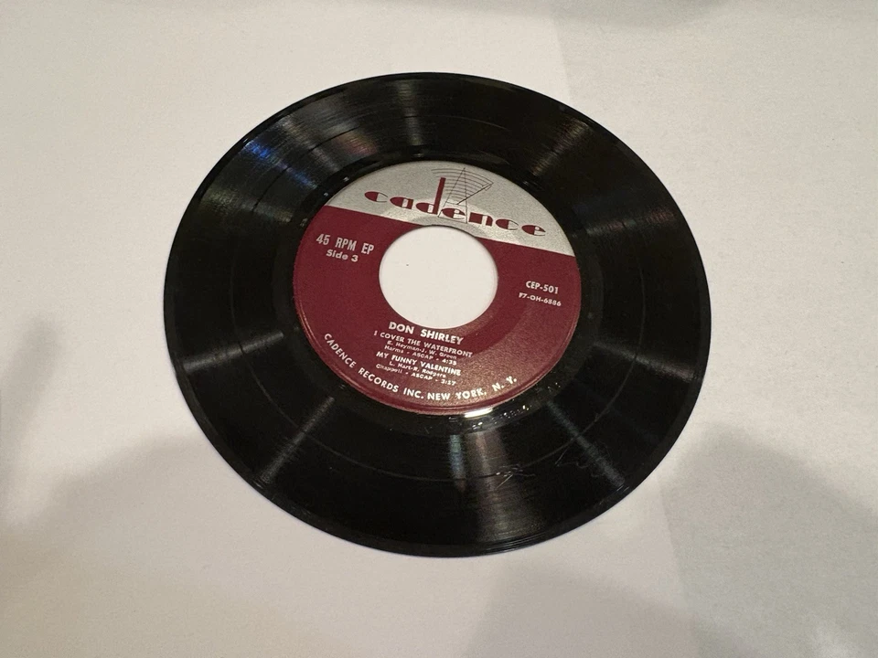 Vinyl 45 record  Don Shirley Tonal Expression CEP 501 Cadence Piano —2 Records Foto 3 de 4