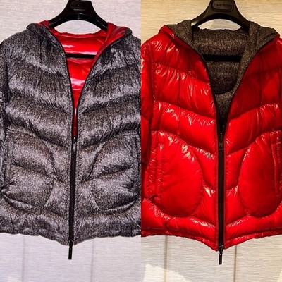 $1600 ARMANI COLLEZIONI LUXURY LINE DOWN REVERSIBLE  JACKET Sz M  48