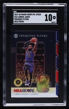 2019-20 NBA Hoops Premium Stock Frequent Flyers Holo LeBron James SGC 10 GEM 9l4