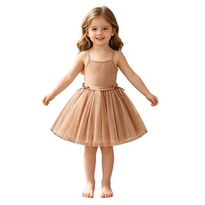 Kids Girls Skirts Elastic Waistband Skorts Birthday Tulle Skirt Miniskirt Rave