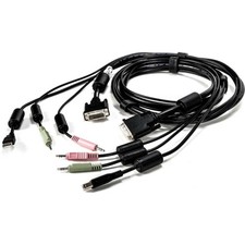 Vertiv - CBL0118 - AVOCENT KVM Cable - 6 ft, Single Display, DVI-I, 1 x USB, 2