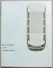 VOLKSWAGEN VW MICRO BUS Sales Brochure Aug 1963 #151 556 29 8/63