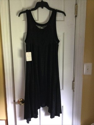 NWT Free People Black Midi Dress x Large
