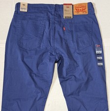LEVI'S 514 - Men's Straight Stretch Blue Pants - Size 34x30 - NWT - NEW