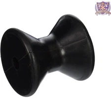 3-inch Bow Roller Black Rubber Shaft 1/2-inch for Boat Winch Trailer