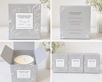 Stoneglow London Ginger & White Lily Scented Wax Round Candle 1 Pack