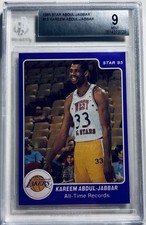 1985 Star Co. Basketball Kareem Abdul Jabbar #12 All-Time Records BGS 9 Mint