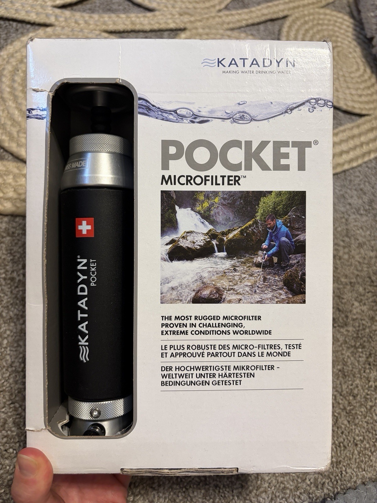Katadyn Pocket Micro Filter Water Filter Brand New In Box Ne