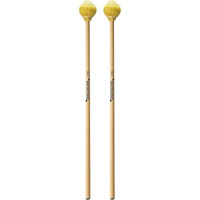 Balter Mallets Pro Vibe Rattan Handle Keyboard Mallets 21 Yellow Cord Hard