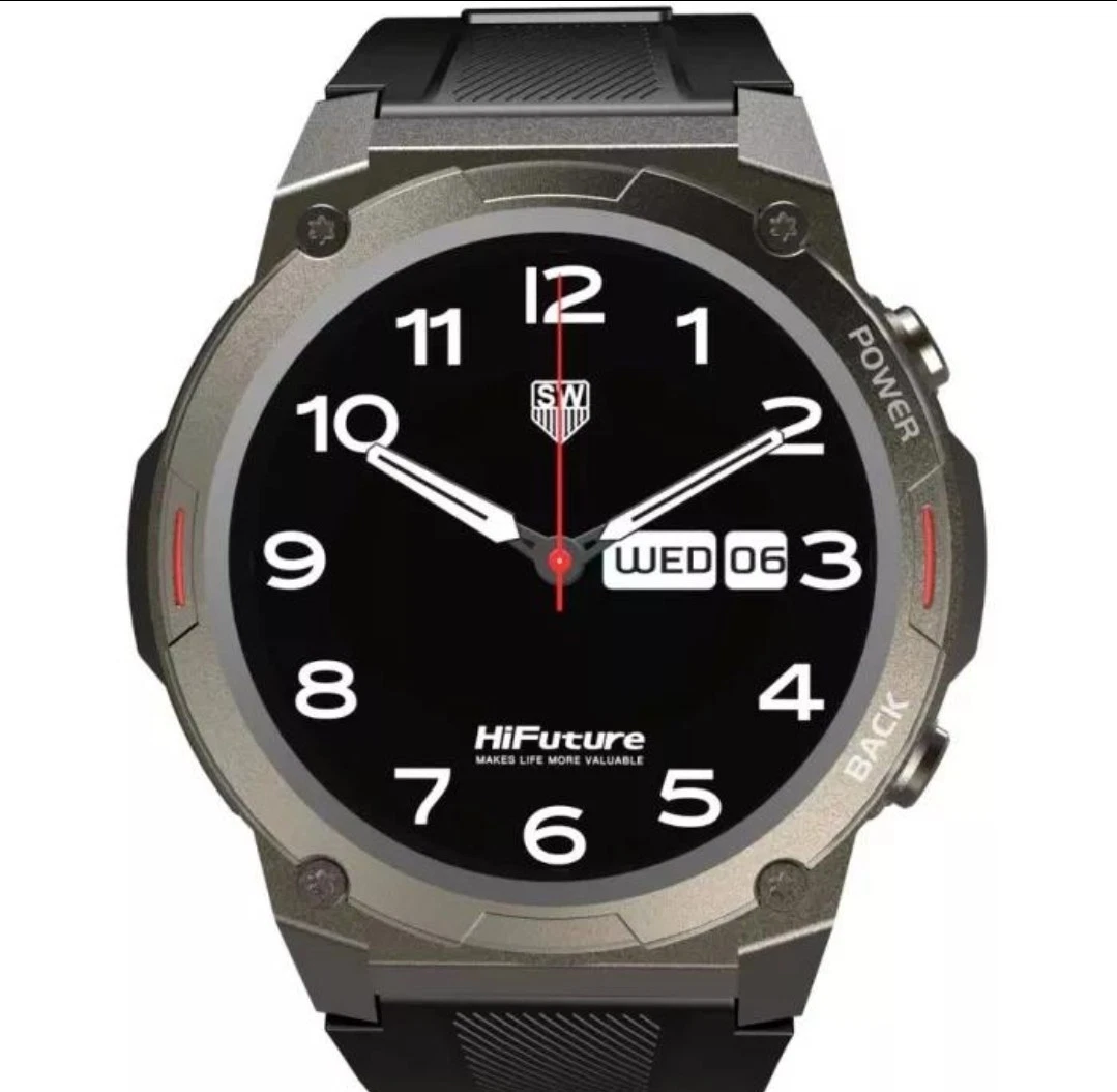 HiFuture FutureGo MIX2 Smartwatch AMOLED Bluetooth Calling Fitness Tracker Black