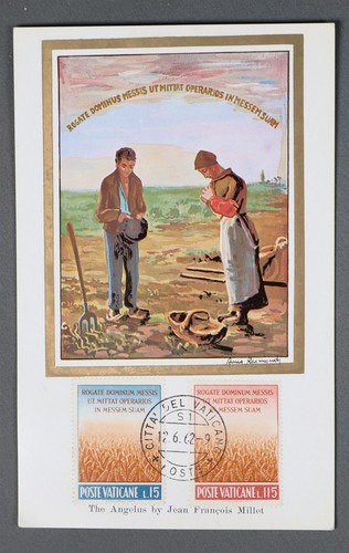 Mayfairstamps Vatican 1962 Jean Francois Millet Painting Post Card ccb ...