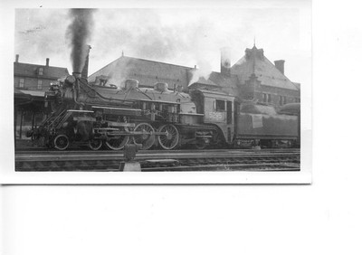 25E317 DARK ! RP 1940s/50s CANADIAN NATIONAL RAILWAY 4-6-2 LOCO #5295