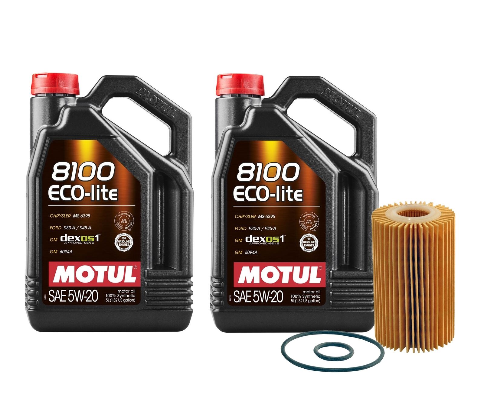10L Motul 8100 ECO-LITE 5W20 Wix Filter Motor Oil Change Kit API SP-RC