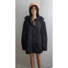 Faux Vegan Black Coat