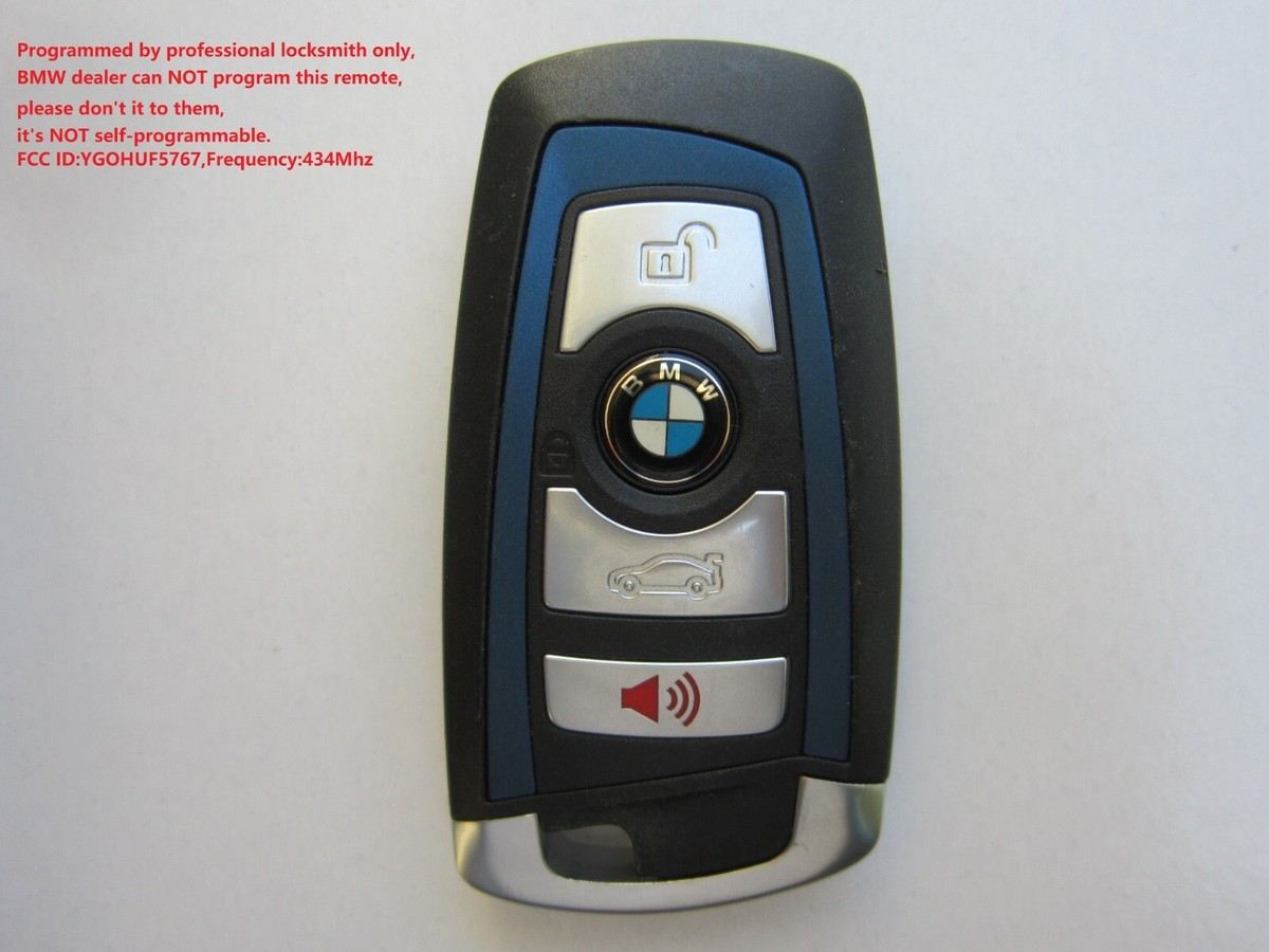 OEM BMW SMART KEY FOB KEYLESS REMOTE ALARM YGOHUF5767 4 BUTTTON 