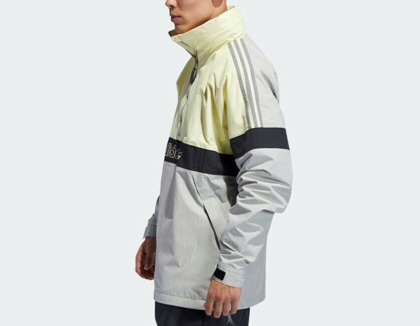 ADIDAS Men's BB SNOWBREAKER Jacket - DW3999 - HAZYEL/STONE ADIDAS Men's BB SNOWBREAKER Jacket - DW3999 - HAZYEL/STONE