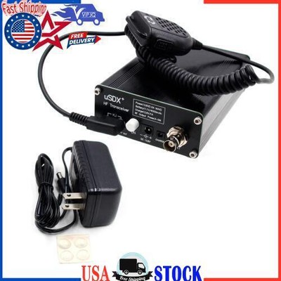 Usdr usdx+ Plus Transceiver SDR QRP CW All Mode 8 Band w/Power Adapter US Plug Y