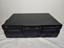 Yamaha KX-W321 Dual Stereo Cassette Deck Tested 