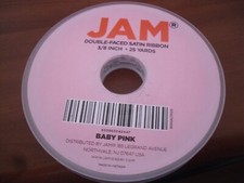 Double Faced Satin Ribbon, 3/8-inch, 25-yard BABY PINK