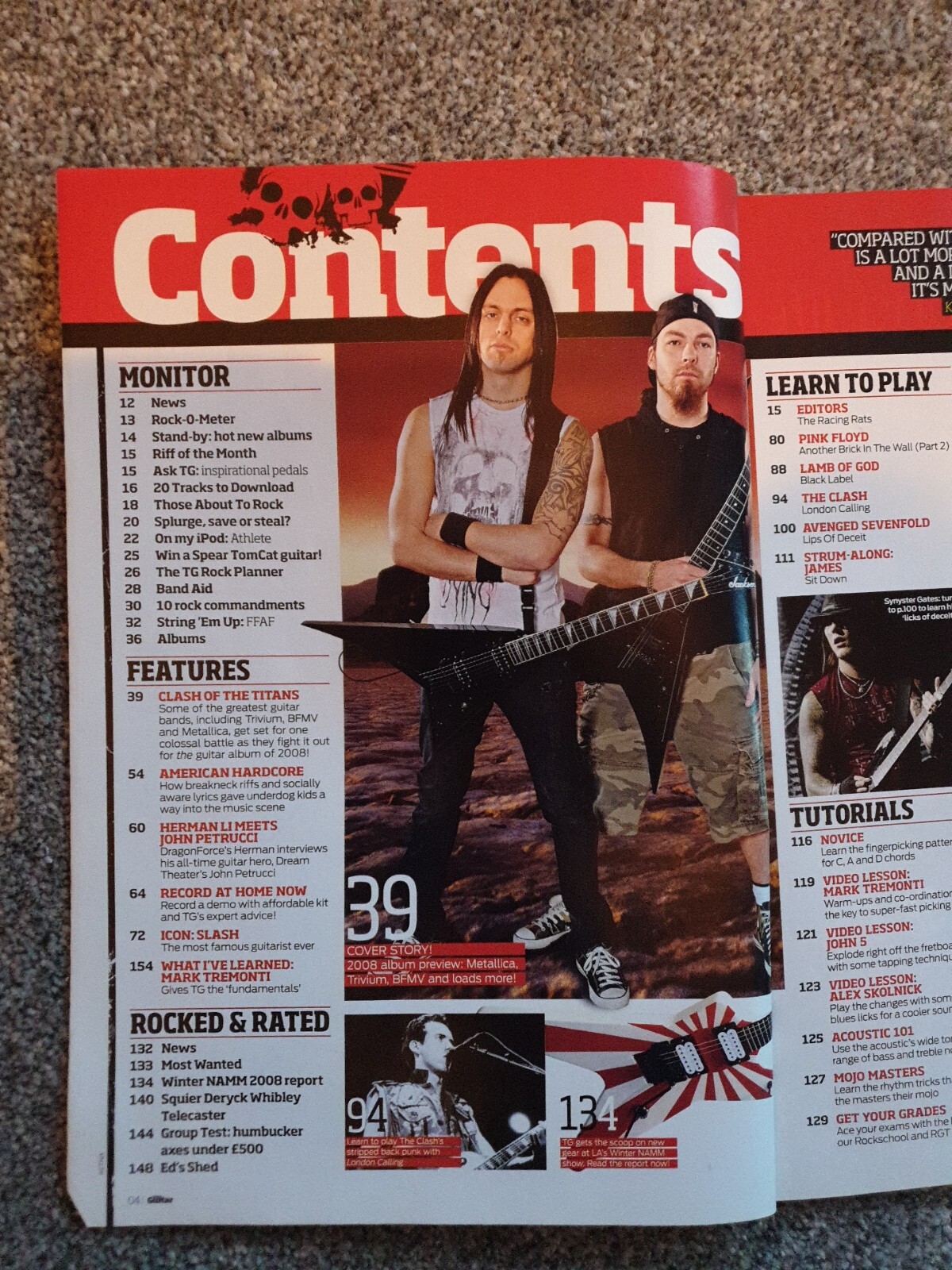 Total Guitar Magazine 173 + CD Trivium, Bullet For My Valentine
