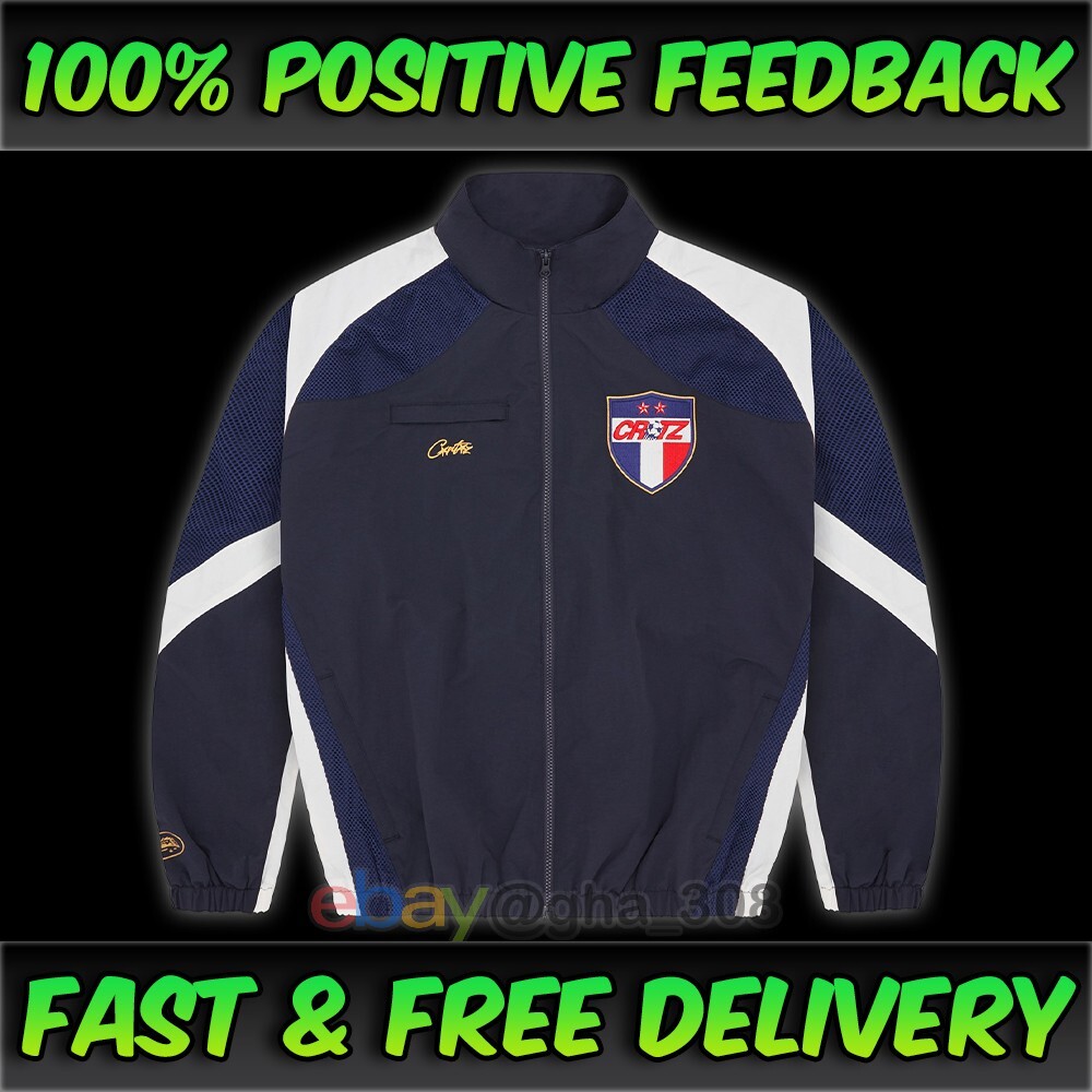 Corteiz Olympic Shuku Jacket France Navy White Medium Size M Corteiz Olympic Shuku Jacket France Navy White Medium Size M