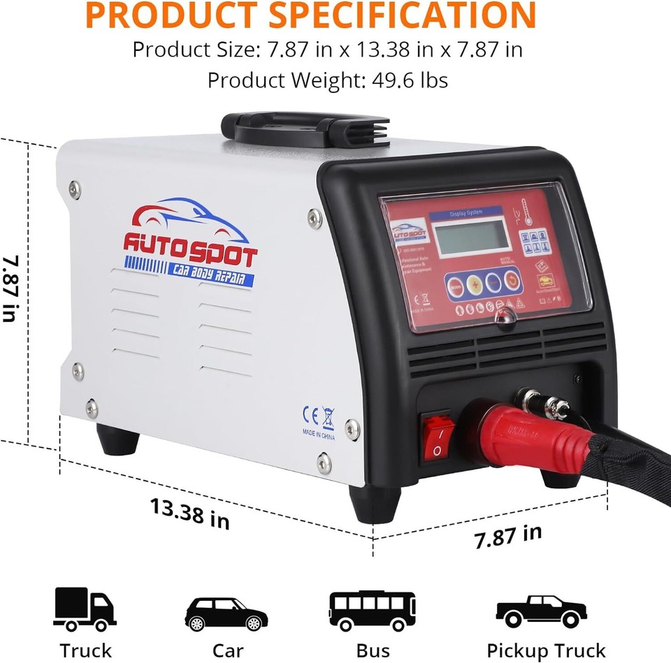 Dent Puller Spot Welder Welding Machine 18KVA Car Body Repair Kits 110V