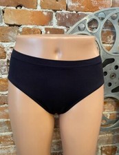 Jockey Black Smooth  Shine Seamfree Hi-Cut Brief Women's 5 New Fits sz 6-8