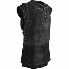 Leather Viking Jerkin Larp Armor Medieval Leather Cosplay Halloween Costume SCA