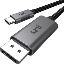 6 FT uni USB-C to DisplayPort Cable for Home Office (4K@60Hz, 2K@165Hz), Sturdy