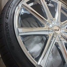 New 20 Inch Pacer Chrome Rims And New Tires 5 Bolt Pattern...spacers Included