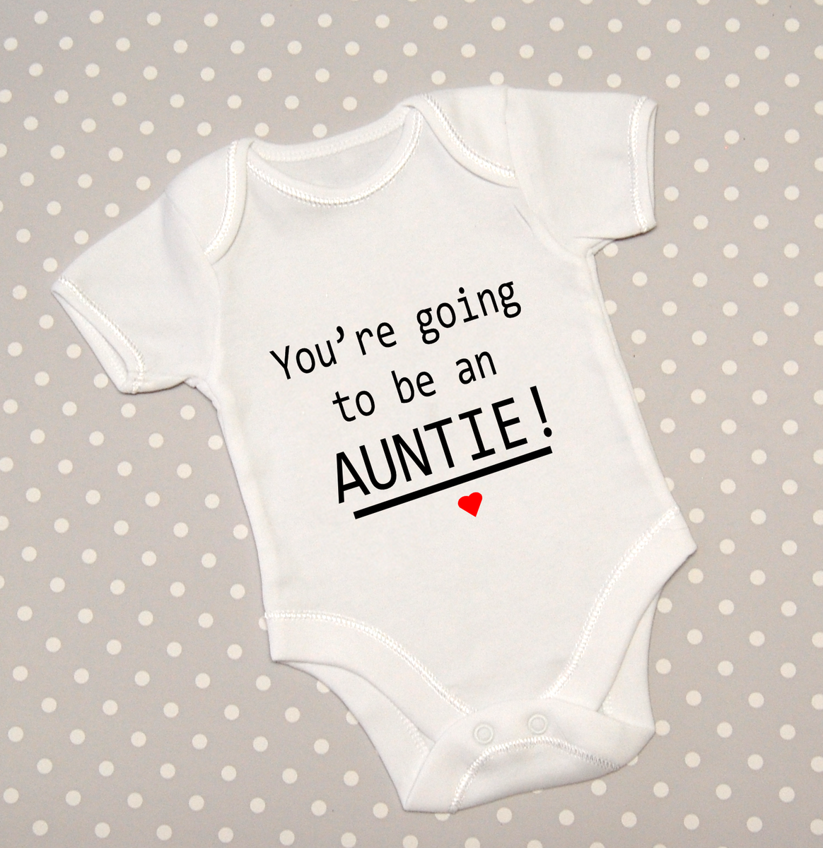 You're Going To Be An Auntie Baby Grow Announcement Pregnancy Reveal  Bodysuit
