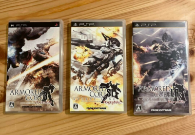 Lot 3 Armored Core 3 & Silent Line & Last Raven Portable PSP Japan