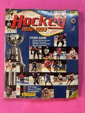 PANINI ALBUM SEALED HOCKEY 1992 1993 ED. USA STICKERS SET INSIDE (B165FN)