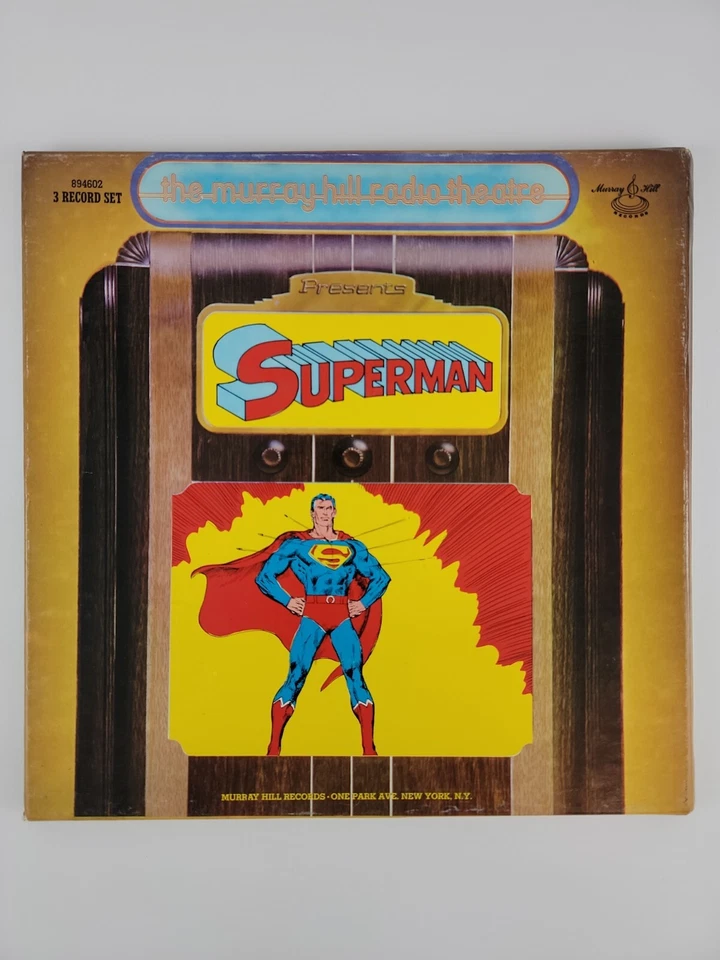 Superman 3xLP 1976 Press Murray Hill Radio Theatre 894602 EX УЛЬТРАЗВУКОВАЯ ЧИСТАЯ - Изображение 2 из 4