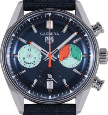 TAG Heuer Skipper Carrera Blue dial 39mm CBS2213.FN6002