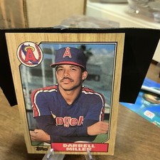 1987 Topps Baseball Card Darrell Miller California Angels #337