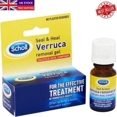 Scholl Seal & Heal Verruca Removal Gel, Verrucas, Corns, Warts & Calluses 10ml